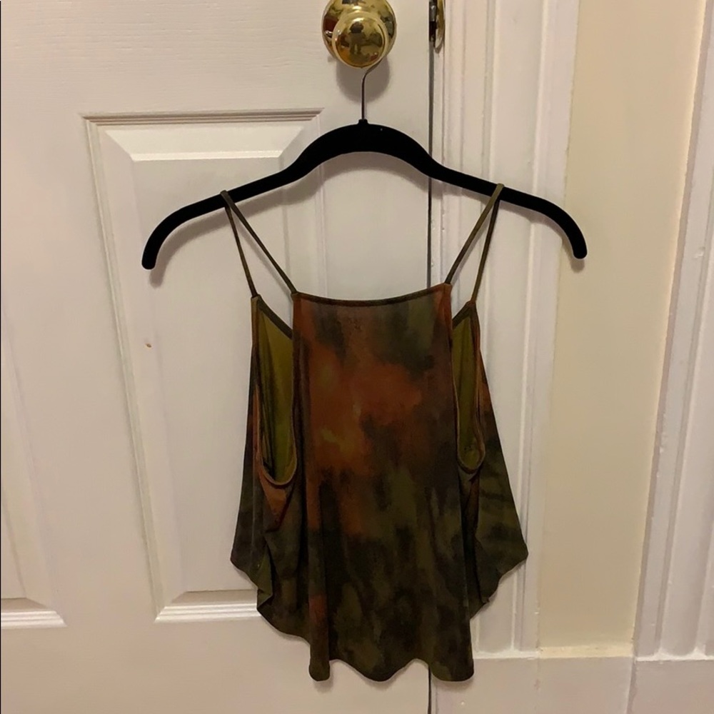 Silence & Noise Green/Burnt Orange Tank
